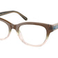 Coach HC6187F Pillow Eyeglasses  5678-TRANSPARENT BROWN GRADIENT 53-18-145 - Color Map brown