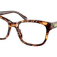 Coach HC6197U Square Eyeglasses  5711-PEARLESCENT AMBER TORTOISE 53-18-140 - Color Map light brown