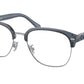 Coach HC6198 Phantos Eyeglasses  5707-TRANSPARENT DARK NAVY / SHINY 55-19-145 - Color Map blue