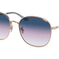 Coach C7996 HC7134 Round Sunglasses  93318H-SHINY ROSE GOLD 57-17-140 - Color Map pink