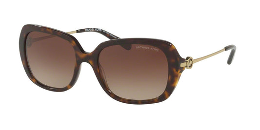 Michael Kors CARMEL MK2065F Rectangle Sunglasses  300613-DARK TORTOISE 54-18-140 - Color Map havana