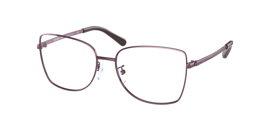 Michael Kors MEMPHIS MK3035 Butterfly Eyeglasses  1214-SHINY CORDOVAN 52-16-140 - Color Map purple/reddish