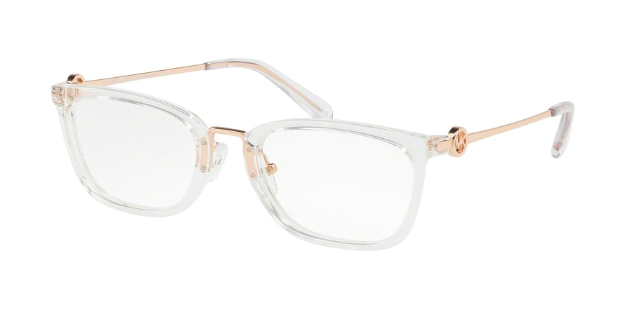 Michael Kors CAPTIVA MK4054 Rectangle Eyeglasses  3105-CLEAR 52-20-140 - Color Map clear