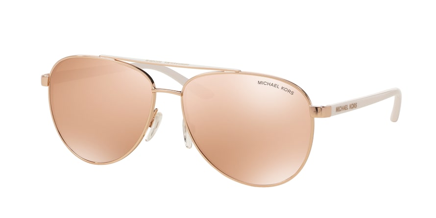 Michael Kors HVAR MK5007 Pilot Sunglasses  1080R1-ROSE GOLD 59-14-135 - Color Map pink