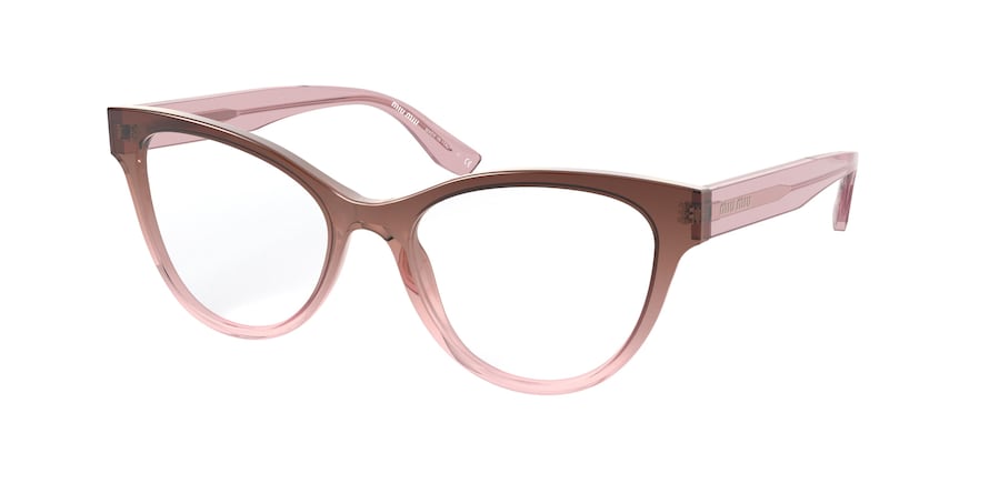 Miu Miu CORE COLLECTION MU01TV Square Eyeglasses 04I1O1-BROWN GRADIENT 53-18-140 - Color Map brown