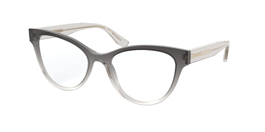 Miu Miu CORE COLLECTION MU01TV Square Eyeglasses 05I1O1-GREY GRADIENT 53-18-140 - Color Map grey