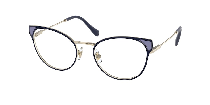 Miu Miu MU52TV Phantos Eyeglasses 02U1O1-BLUE 52-19-140 - Color Map blue