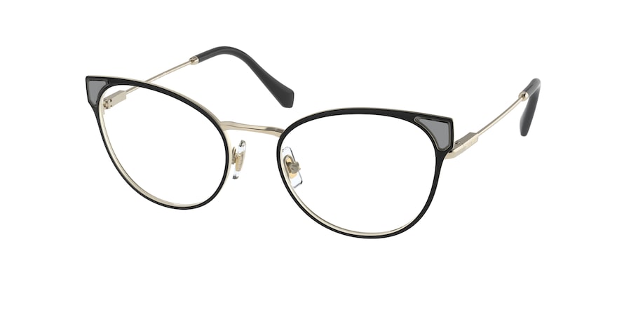 Miu Miu MU52TV Phantos Eyeglasses 1AB1O1-BLACK 52-19-140 - Color Map black