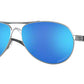 Oakley FEEDBACK OO4079 Pilot Sunglasses  407933-POLISHED CHROME 59-13-135 - Color Map gold