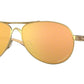 Oakley FEEDBACK OO4079 Pilot Sunglasses  407937-POLISHED GOLD 59-13-135 - Color Map gold