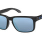 Oakley HOLBROOK OO9102 Square Sunglasses  9102C1-POLISHED BLACK 55-18-137 - Color Map black