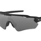 Oakley RADAR EV PATH OO9208 Rectangle Sunglasses  920852-POLISHED BLACK 38-138-128 - Color Map black
