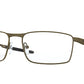 Oakley Optical FULLER OX3227 Rectangle Eyeglasses  322702-PEWTER 57-17-139 - Color Map silver