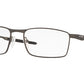 Oakley Optical FULLER OX3227 Rectangle Eyeglasses  322706-SATIN LEAD 55-17-139 - Color Map grey
