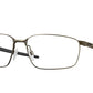 Oakley Optical EXTENDER OX3249 Rectangle Eyeglasses  324902-PEWTER 58-16-135 - Color Map silver