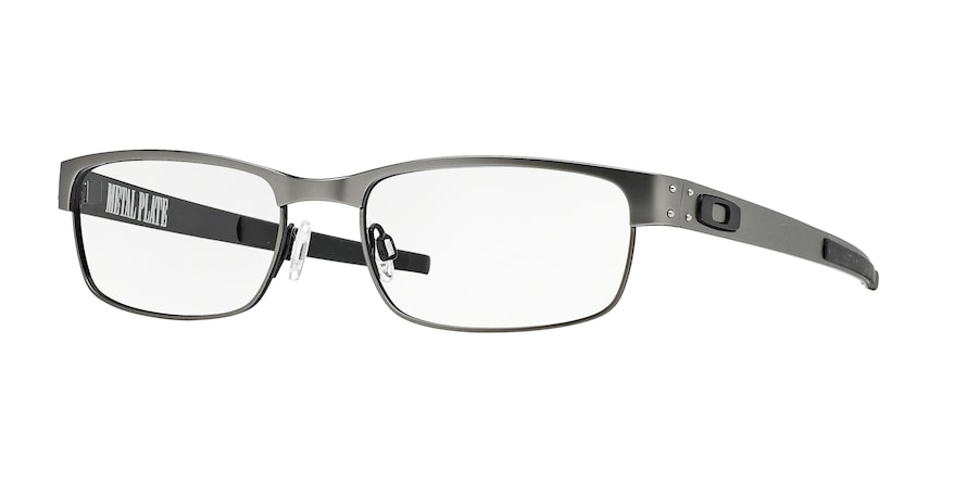 Oakley Optical METAL PLATE OX5038 Rectangle Eyeglasses  503803-LIGHT 57-18-145 - Color Map silver