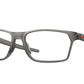 Oakley Optical HEX JECTOR OX8032 Rectangle Eyeglasses  803202-SATIN GREY SMOKE 57-17-141 - Color Map grey