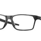 Oakley Optical HEX JECTOR OX8032 Rectangle Eyeglasses  803203-SATIN BLACK CAMO 57-17-141 - Color Map black