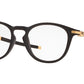 Oakley Optical PITCHMAN R OX8105 Round Eyeglasses  810519-SATIN BLACK 50-19-140 - Color Map black