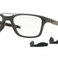 Oakley Optical GAUGE 7.2 ARCH OX8113 Square Eyeglasses  811302-SATIN PAVEMENT 53-17-136 - Color Map grey