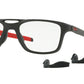 Oakley Optical GAUGE 7.2 ARCH OX8113 Square Eyeglasses  811304-SATIN BLACK 55-17-136 - Color Map black