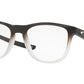 Oakley Optical TRILLBE X OX8130 Round Eyeglasses  813005-POLISHED BLACK CLEAR FADE 52-18-141 - Color Map black