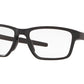 Oakley Optical METALINK OX8153 Rectangle Eyeglasses  815301-SATIN BLACK 57-17-136 - Color Map black