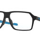 Oakley Optical BEVEL OX8161 Rectangle Eyeglasses  816104-SATIN BLACK 57-13-145 - Color Map black