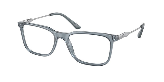 Prada PR05ZVF Rectangle Eyeglasses  19F1O1-CRYSTAL GRAPHITE 56-16-140 - Color Map grey