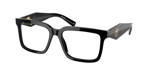 Prada PR10YVF Pillow Eyeglasses  1AB1O1-BLACK 55-16-140 - Color Map black