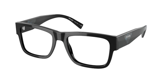 Prada PR15YVF Rectangle Eyeglasses  1AB1O1-BLACK 56-18-145 - Color Map black