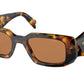 Prada PR17WS Rectangle Sunglasses  VAU2Z1-HONEY TORTOISE 49-20-145 - Color Map havana
