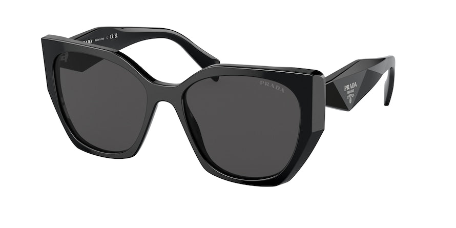 Prada PR19ZS Pillow Sunglasses  1AB5S0-BLACK 55-17-145 - Color Map black