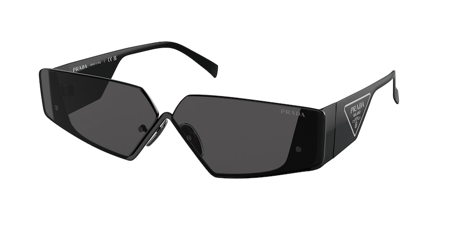 Prada PR58ZS Irregular Sunglasses  1AB06L-BLACK 70-7-135 - Color Map black