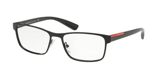 Prada Linea Rossa LIFESTYLE PS50GV Rectangle Eyeglasses  1AB1O1-BLACK 55-17-140 - Color Map black