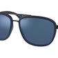 Prada Linea Rossa PS50XS Pillow Sunglasses  02P04I-MATTE BLACK/BLUE RUBBER 60-16-145 - Color Map blue