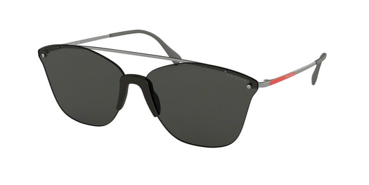 Prada Linea Rossa LIFESTYLE PS52US Irregular Sunglasses  6BJ5S0-GUNMETAL 64-12-145 - Color Map gunmetal