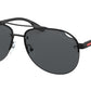 Prada Linea Rossa PS52VS Pilot Sunglasses  1BO5Z1-MATTE BLACK 61-14-145 - Color Map black