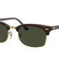 Ray-Ban CLUBMASTER SQUARE RB3916F Rectangle Sunglasses  130431-MOCK TORTOISE 55-21-145 - Color Map havana