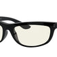 Ray-Ban BALORAMA RB4089 Rectangle Sunglasses  601/BL-BLACK 62-19-135 - Color Map black