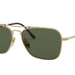 Ray-Ban TITANIUM RB8136 Square Sunglasses  913658-BRUSHED DEMI GLOSS WHITE GOLD 58-15-140 - Color Map gold