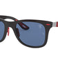 Ray-Ban RB8395M Square Sunglasses  F05580-MATTE CARBON ON ALLUTEX RED 52-20-150 - Color Map black