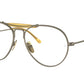 Ray-Ban Optical RX8063V Pilot Eyeglasses  1222-DEMI GLOSS ANTIQUE GOLD 55-16-140 - Color Map gold