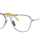 Ray-Ban Optical RX8064V Irregular Eyeglasses  1221-BRUSHED SILVER 53-17-140 - Color Map silver