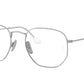 Ray-Ban Optical HEXAGONAL RX8148V Irregular Eyeglasses  1224-SILVER 54-21-145 - Color Map silver