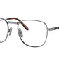 Ray-Ban Optical FRANK TITANIUM RX8258V Square Eyeglasses  1224-SILVER 51-20-140 - Color Map silver
