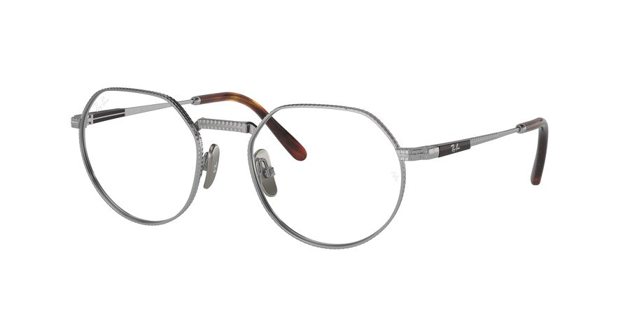 Ray-Ban Optical JACK TITANIUM RX8265V Irregular Eyeglasses  1224-SILVER 53-20-140 - Color Map silver