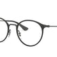 Ray-Ban Junior Vista RY1053 Phantos Eyeglasses  4065-MATTE BLACK ON BLACK 45-18-130 - Color Map black