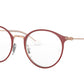 Ray-Ban Junior Vista RY1053 Phantos Eyeglasses  4077-MATTE BORDEAUX ON ROSE GOLD 45-18-130 - Color Map bordeaux