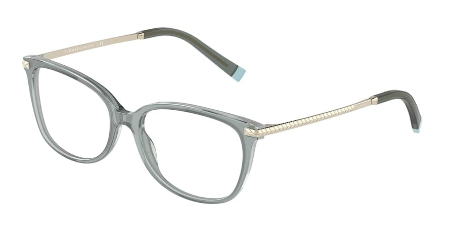 Tiffany TF2221F Rectangle Eyeglasses  8346-GREEN GRADIENT MILKY GREEN 54-16-140 - Color Map green